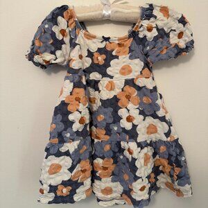 Little Co Flutter Sleeve Floral Dress